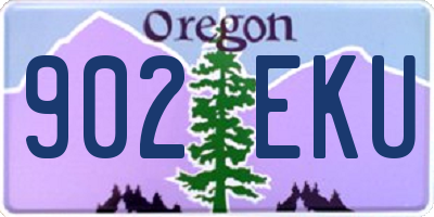 OR license plate 902EKU