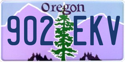 OR license plate 902EKV