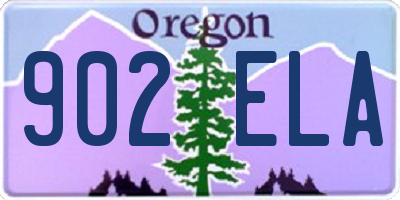 OR license plate 902ELA
