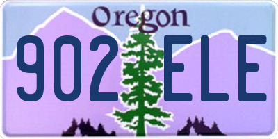 OR license plate 902ELE