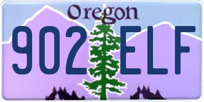 OR license plate 902ELF