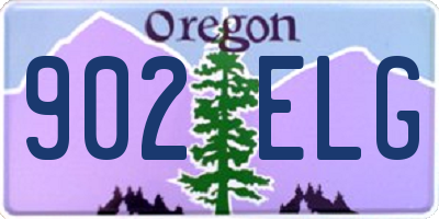 OR license plate 902ELG