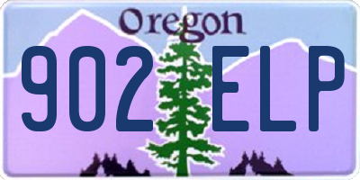 OR license plate 902ELP