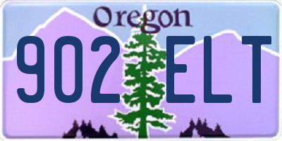 OR license plate 902ELT