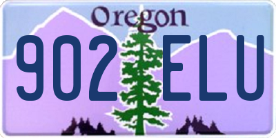 OR license plate 902ELU