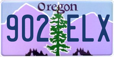 OR license plate 902ELX