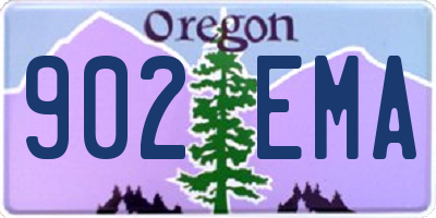 OR license plate 902EMA