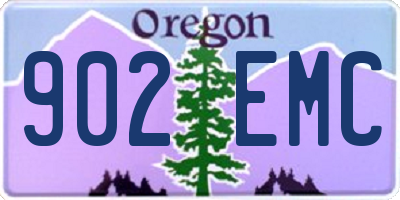 OR license plate 902EMC