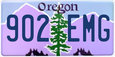 OR license plate 902EMG