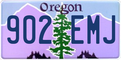 OR license plate 902EMJ