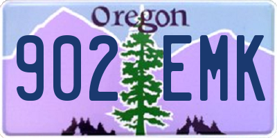OR license plate 902EMK