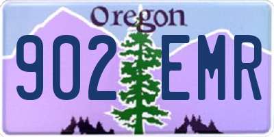 OR license plate 902EMR
