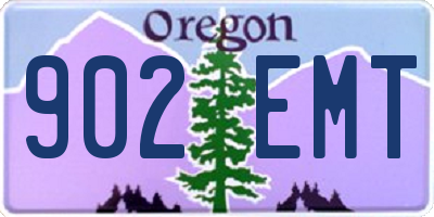 OR license plate 902EMT