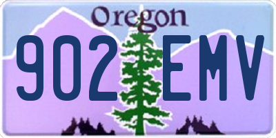 OR license plate 902EMV