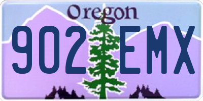 OR license plate 902EMX