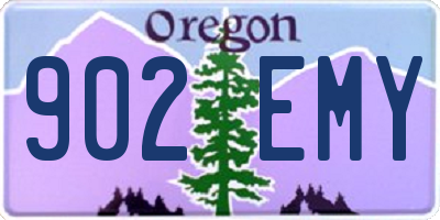OR license plate 902EMY