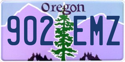 OR license plate 902EMZ
