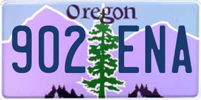 OR license plate 902ENA