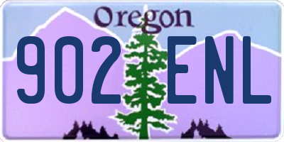 OR license plate 902ENL