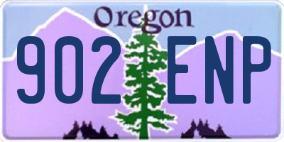 OR license plate 902ENP