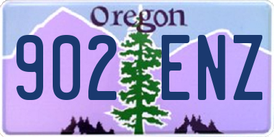 OR license plate 902ENZ