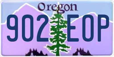 OR license plate 902EOP