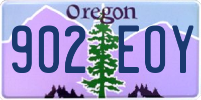 OR license plate 902EOY