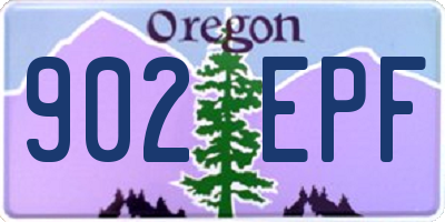 OR license plate 902EPF