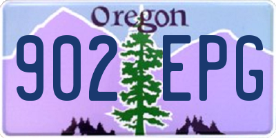 OR license plate 902EPG