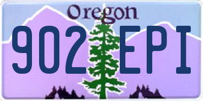 OR license plate 902EPI