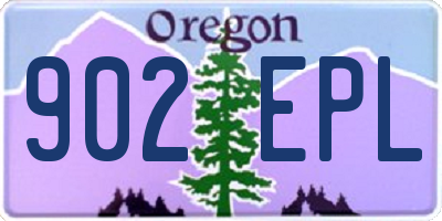 OR license plate 902EPL