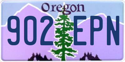 OR license plate 902EPN