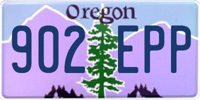 OR license plate 902EPP