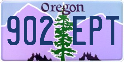 OR license plate 902EPT