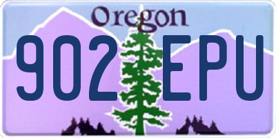 OR license plate 902EPU