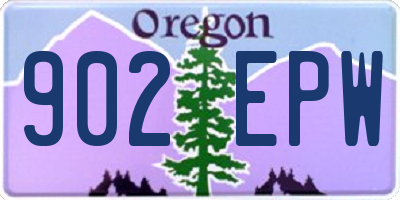 OR license plate 902EPW