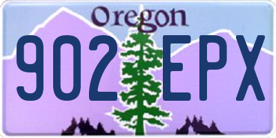OR license plate 902EPX