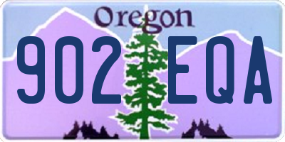 OR license plate 902EQA