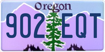 OR license plate 902EQT