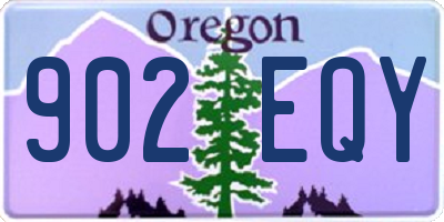 OR license plate 902EQY