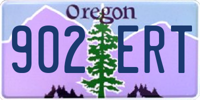 OR license plate 902ERT