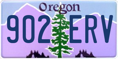 OR license plate 902ERV