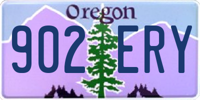 OR license plate 902ERY
