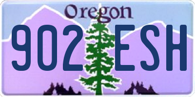 OR license plate 902ESH