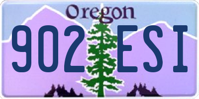 OR license plate 902ESI