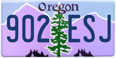 OR license plate 902ESJ