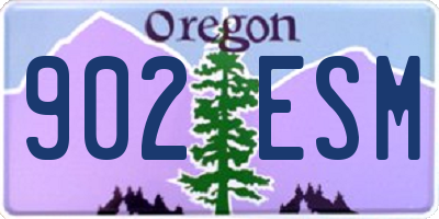 OR license plate 902ESM