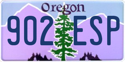 OR license plate 902ESP