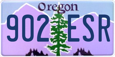 OR license plate 902ESR