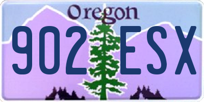 OR license plate 902ESX